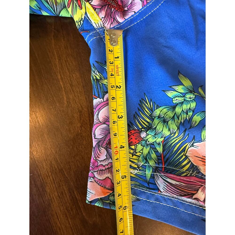 AussieBum Mens Tropical Floral Pineapple Board Shorts Swim Trunks S Blue Beach - Picture 7 of 8